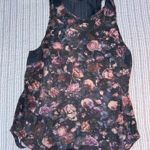 Lululemon sculpt Tank Floral - size 6
